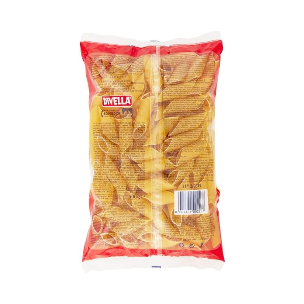 Divella - Penne Dandela 28, Pasta di Semola di Grano Duro, 500 g
