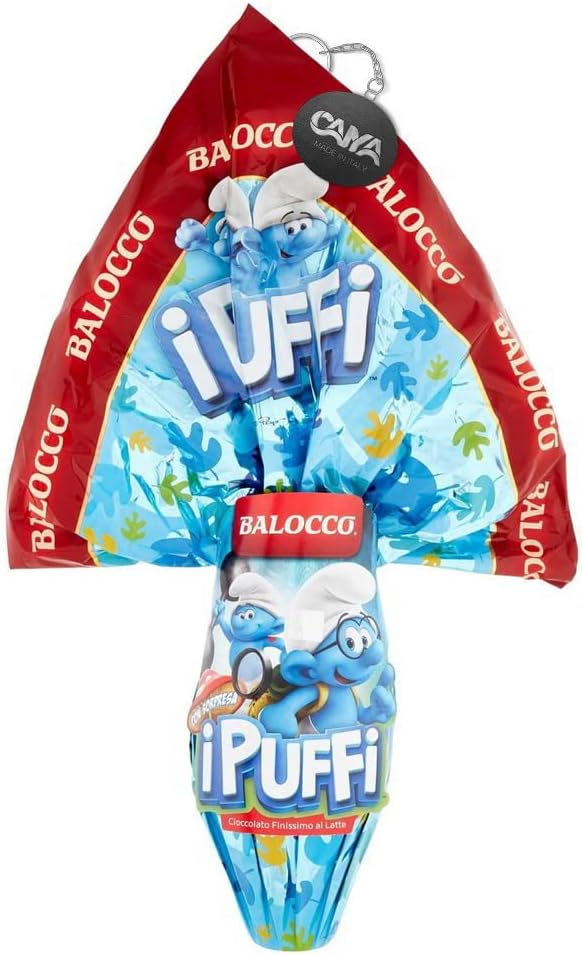 Uovo Puffi LUI al Cioccolato Finissimo al Latte con Sorpresa 150g (Pasqua 2024)