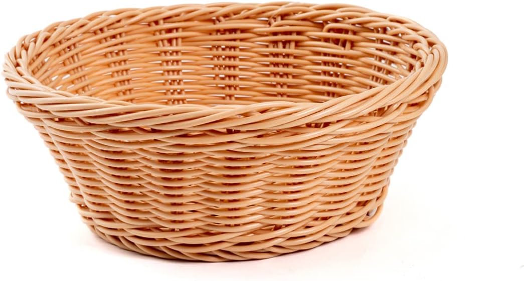 Royal Norfolk Cestino in Plastica Tondo, Marrone, 21xH8cm