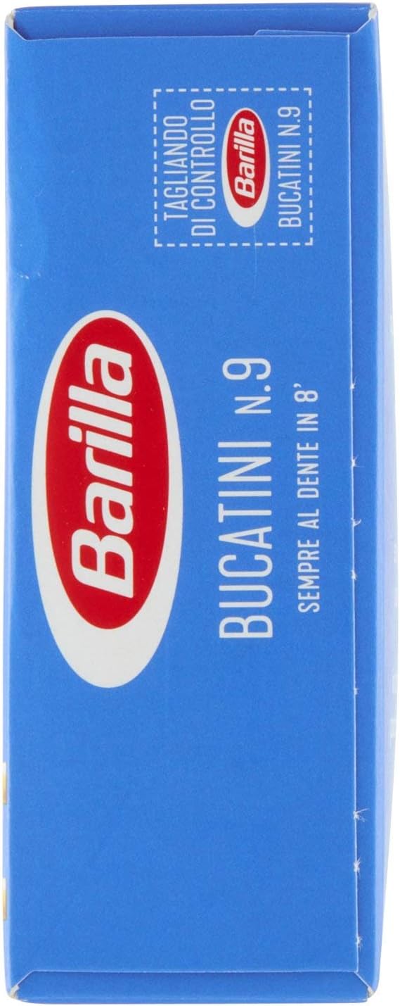 Barilla - Bucatini n.9, Cottura 8 minuti - 6 pezzi da 500 g [3 kg]