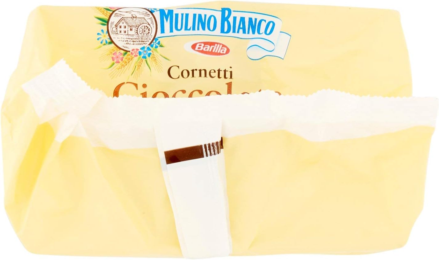 Mulino Bianco Cornetti con Crema di Cioccolato e Nocciole - 6 brioches - 300 g