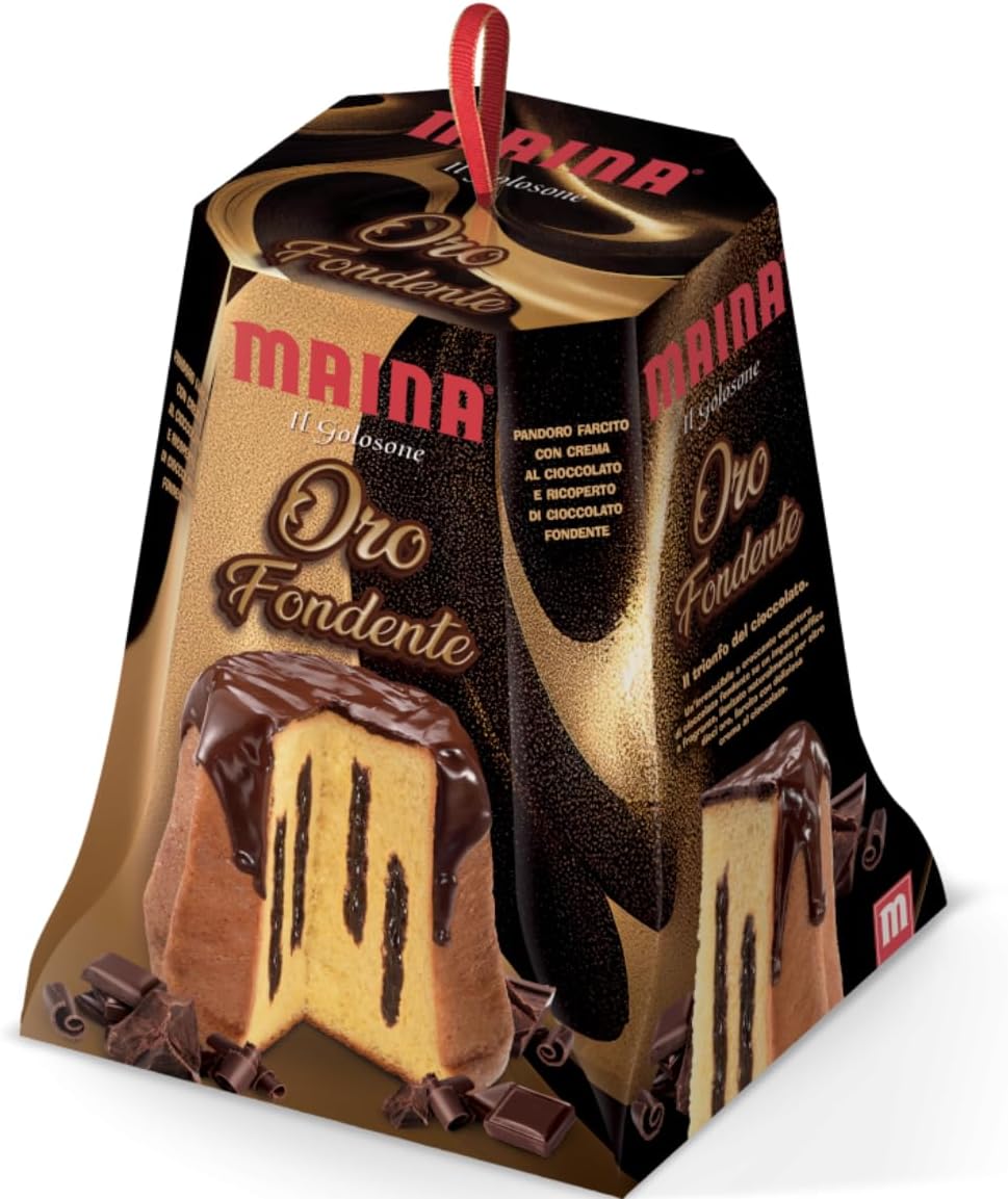 Pandoro Maina Oro Fondente I Golosoni Pandoro Crema Fondente Scatola da 750 g