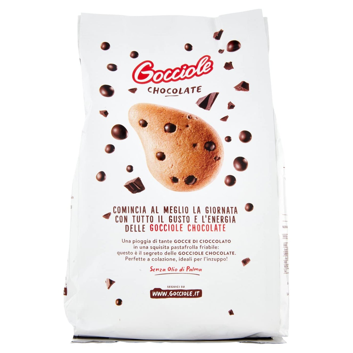 Pavesi Biscotti Frollini Gocciole Cioccolato, 500g (Confezione da 4)