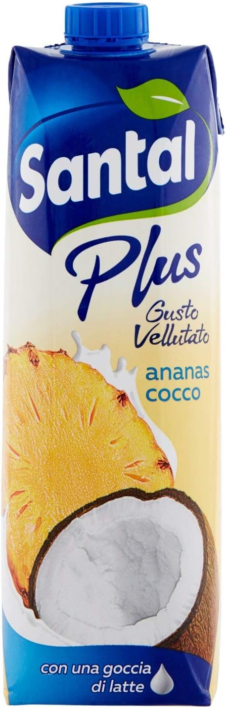 Santàl Plus, Succo di Ananas e Cocco, con Una Goccia di Latte, 1L