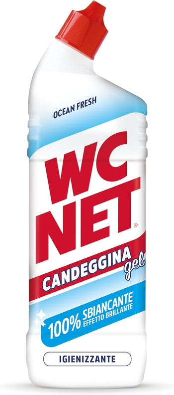 Wc Net - Candeggina Gel Extra White, Detergente per Sanitari e Superfici, Essenze Assortite a Seconda della Disponibilità, 700 ml