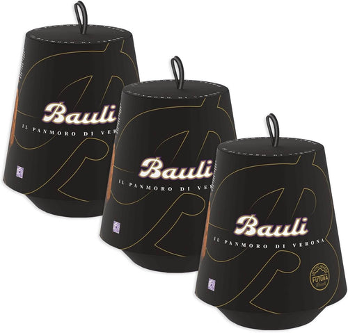 3X Bauli Il Panmoro di Verona Panmoro con Cacao, Gocce di Cioccolato Bustina di Cacao Zuccherato 100g