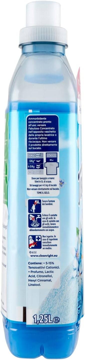 Fabuloso ammorbidente concentrato Fresco Mattino 56 lavaggi 1,25 L