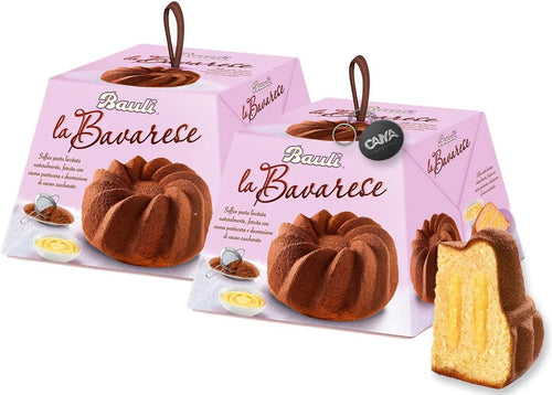 2X Bauli Torta La Bavarese Farcita con Crema Pasticciera, 700 g - Novità 2022 [2 Pezzi]