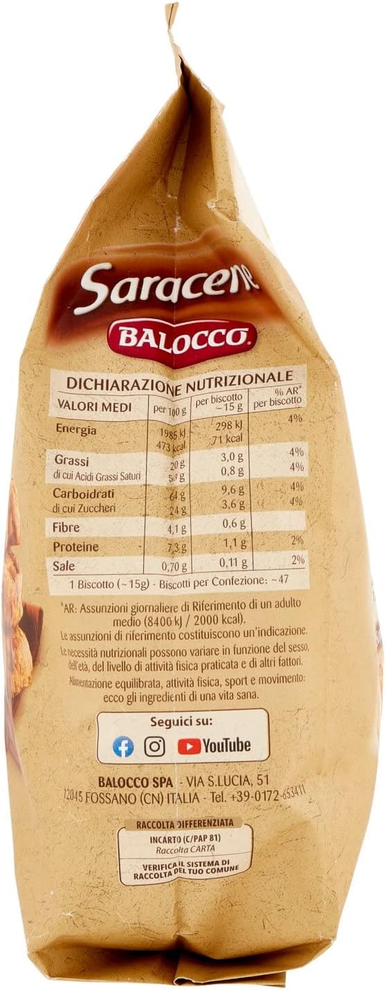 Balocco Saracene Biscotti Frollini, 700g