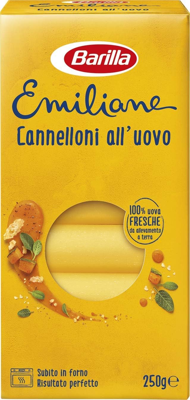 Barilla Pasta all' Uovo Le Emiliane Cannelloni, 250g