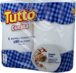 Tutto Asciugatutto Cucina 280 Strappi, 2 Rotoli