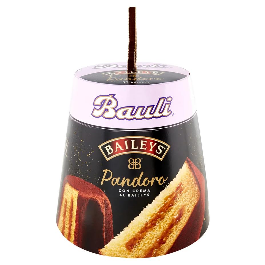Bauli Pandoro Baileys Soffice Specialità con Crema al Liquore Baiyles e Cacao Zuccherato 750g