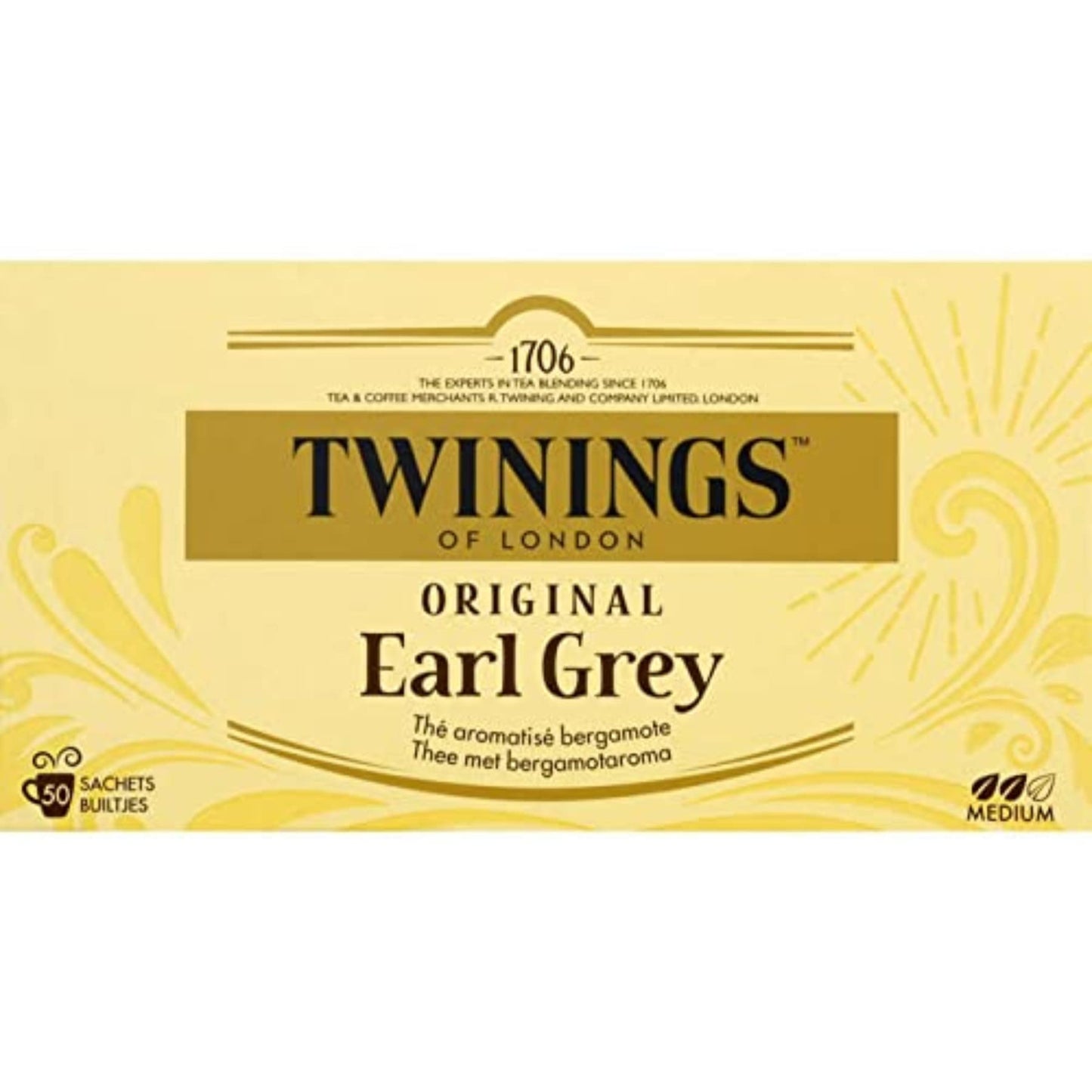 Twinings Buste Earl Grey, 50 pezzi, 50 unità
