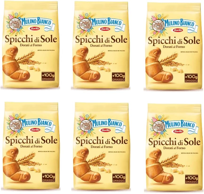 6x Mulino Bianco Spicchi di Sole Biscotti Italiani Biscotti 900g