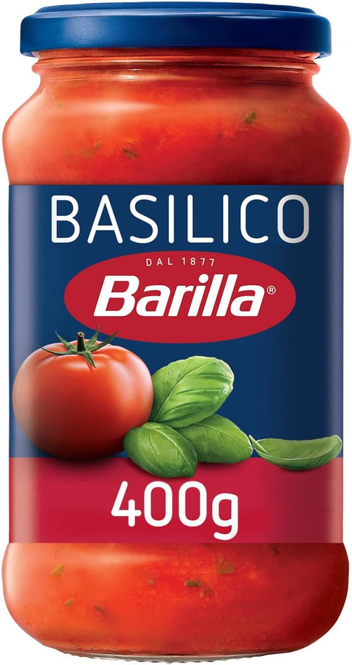 Barilla Sugo al Pomodoro e Basilico 100% Italiano, Sugo Pronto per Pasta, 400 g