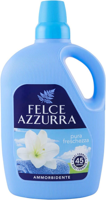 Felce Azzurra - Ammorbidente Diluito Pura Freschezza, Fresco Profumo, Capi Morbidi - Maxi Formato 45 Lavaggi - 3000 ml