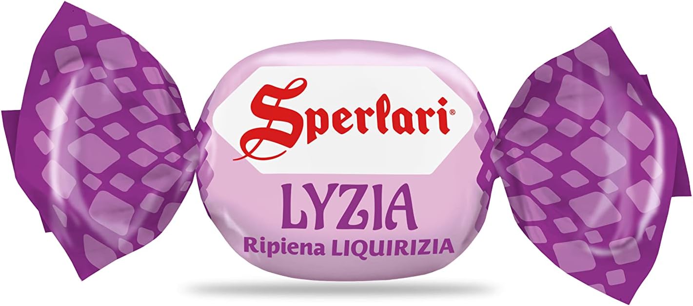 Sperlari - Caramelle Dure Lyzia Ripiene di Liquirizia Selezionata, Incartate Singolarmente - 6 Sacchetti da 175 gr