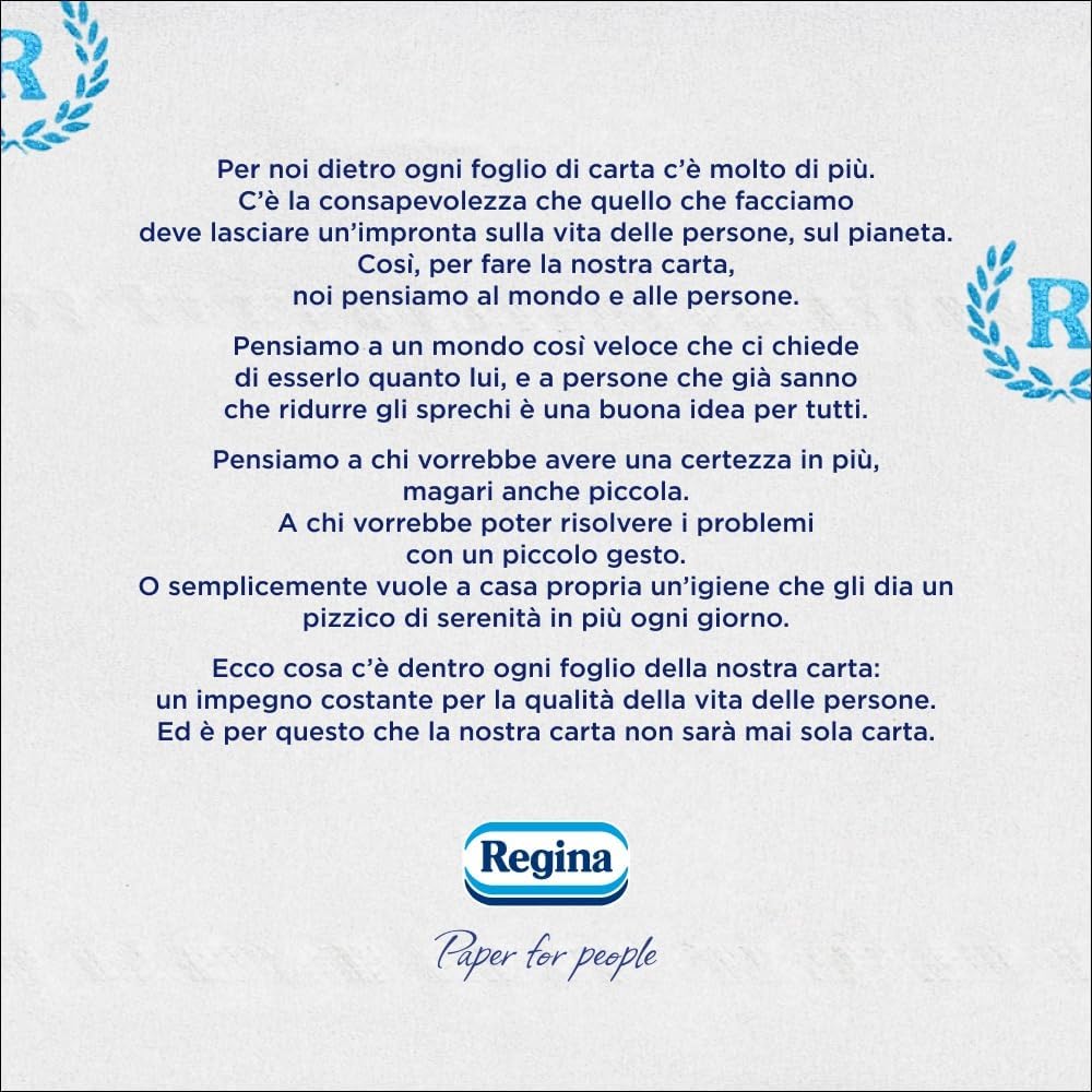 Regina Rotoloni 4 Maxi Rotoli di Carta Igienica, 500 Fogli a 2 Veli, Lunghi Più del Doppio dei Normali Rotoli