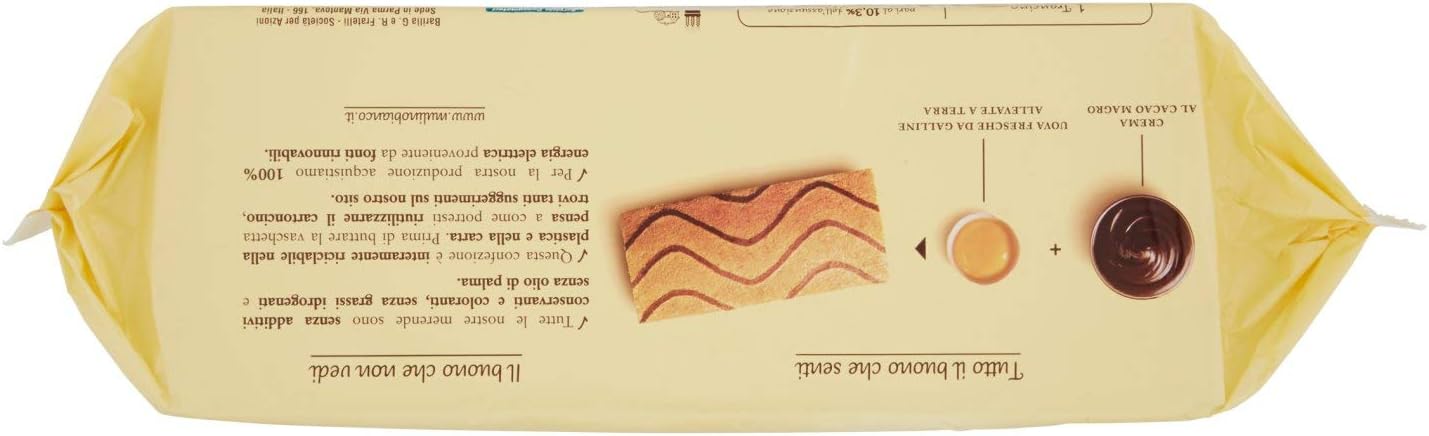 Mulino Bianco Merendine Trancino, Snack Dolce per la Merenda - 800 gr