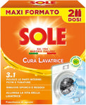 Sole Cura Lavatrice Freschezza di Agrumi, Confezione da 2 Cura Lavatrice da 250 ml