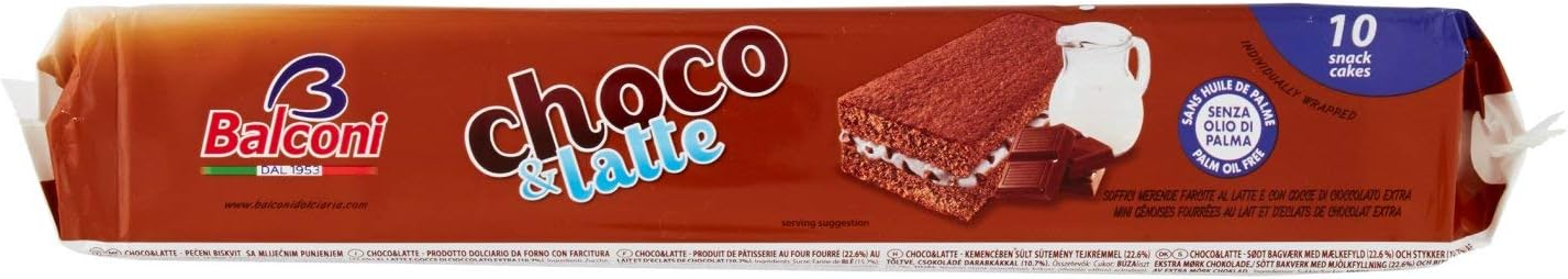 Balconi Choco & Latte Prodotto Dolciario da Forno - 300 gr