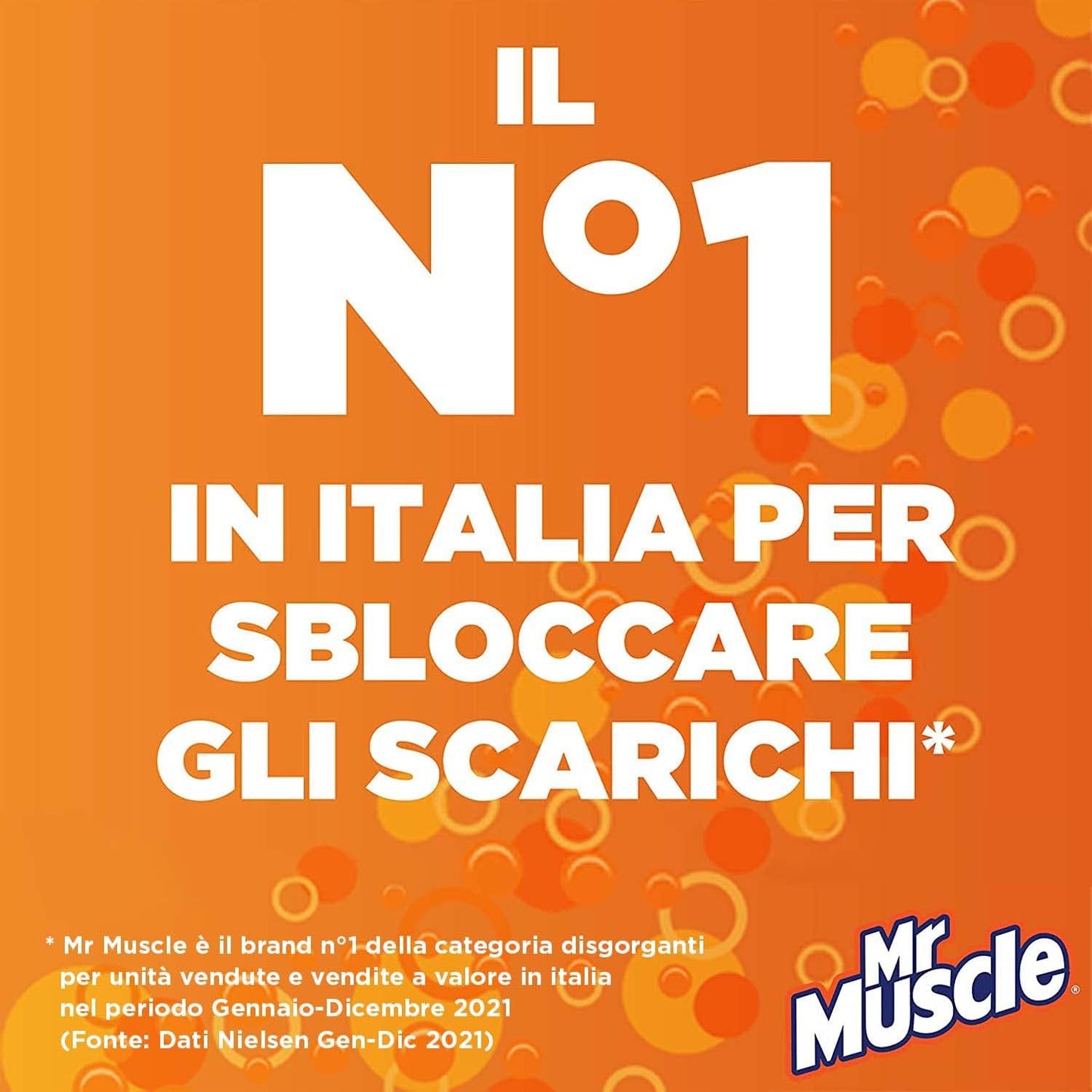 Mr Muscle Tubi e Scarichi Gel, Stura lavandini e Scarichi, Disgorgante, SICURO PER I TUBI, Monodose, 1 Confezione da 500ml