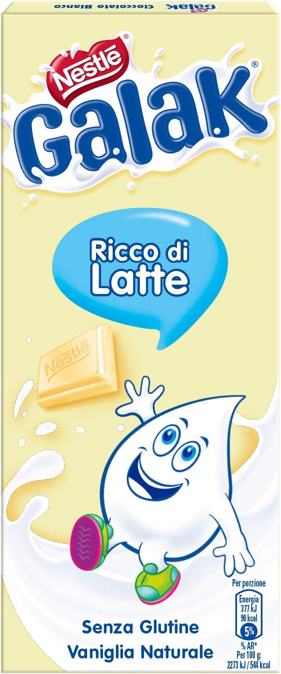 Galak Tavoletta di Cioccolato Bianco, 100g