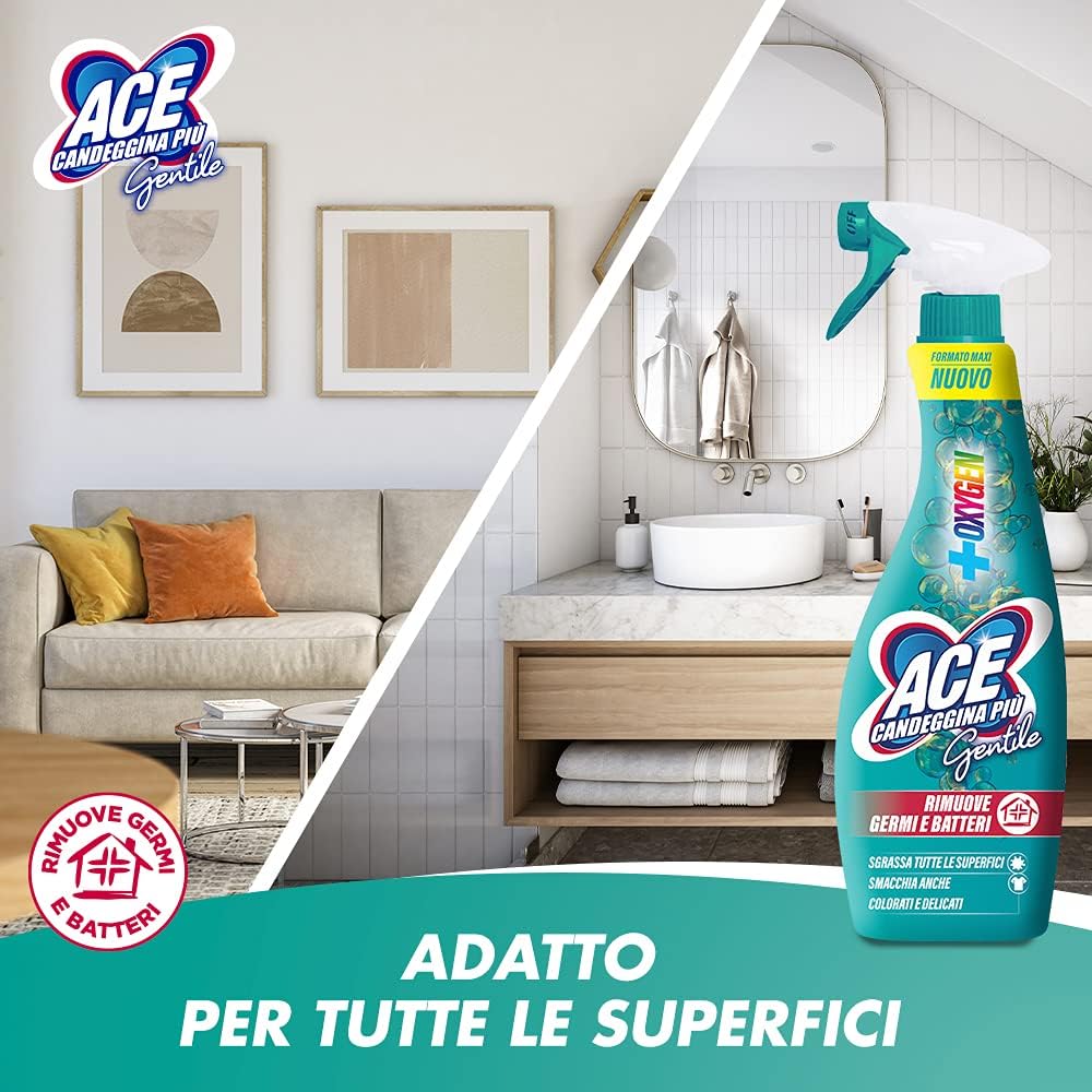 ACE Gentile Spray con Ossigeno attivo, Flacone da 650ml