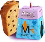 3X Bauli Mini Panettone Mare Fuori con Gocce di Cioccolato Panettoncino Soffice con Sorpresa 90g