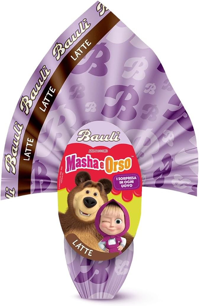 Bauli Uovo Masha e Orso Cioccolato al Latte con Sorpresa 190g