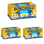 Bonomelli Camomilla Setacciata, 18 Filtri, Rilassante e Digestiva, dal Gusto Unico (27g) (Confezione da 3)