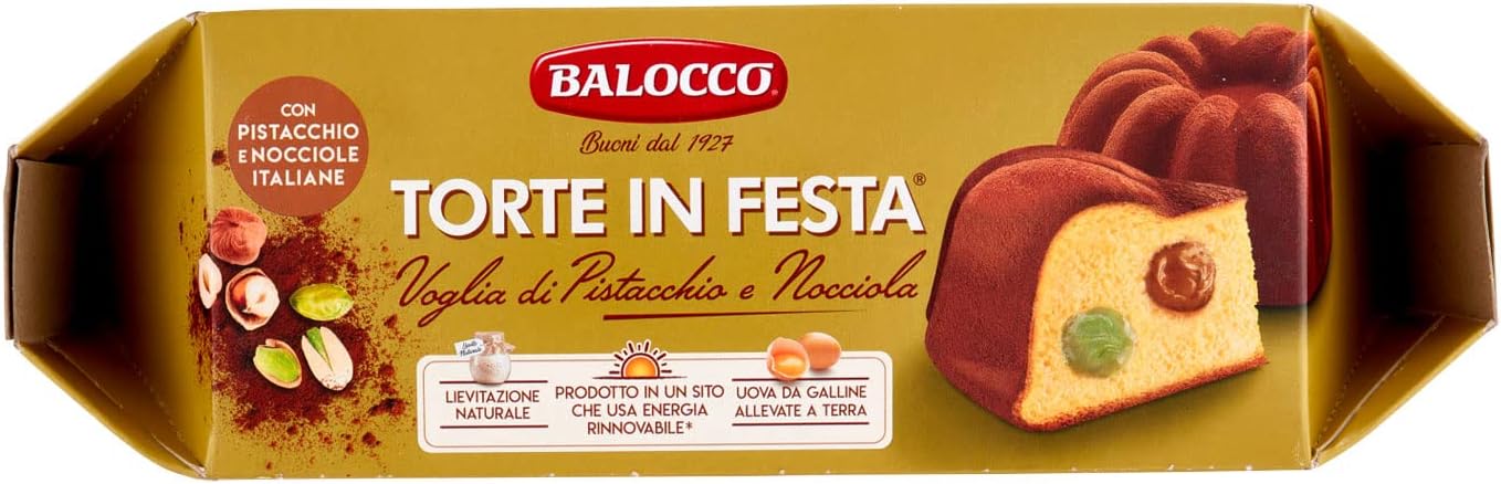 Balocco Torta Pistacchio e Nocciola, 400g