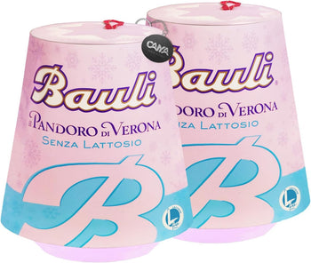 2X Bauli Pandoro di Verona Classico Senza Lattosio Lactose Free (2023) 700g [2 Pandori]