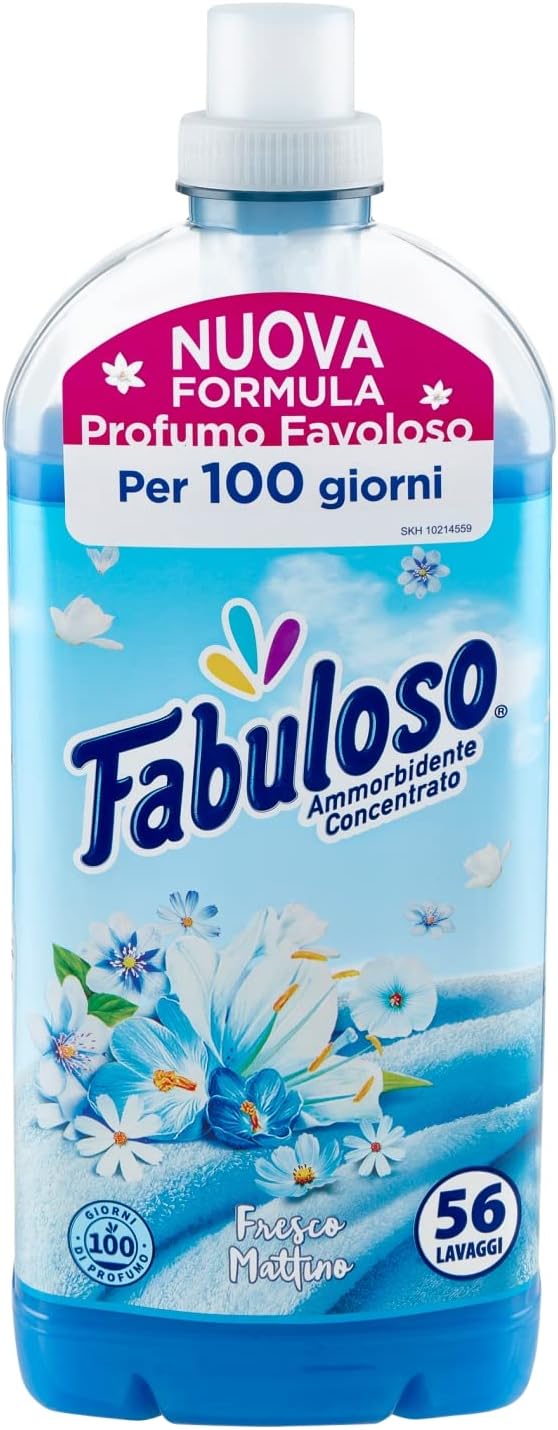 Fabuloso ammorbidente concentrato Fresco Mattino 56 lavaggi 1,25 L