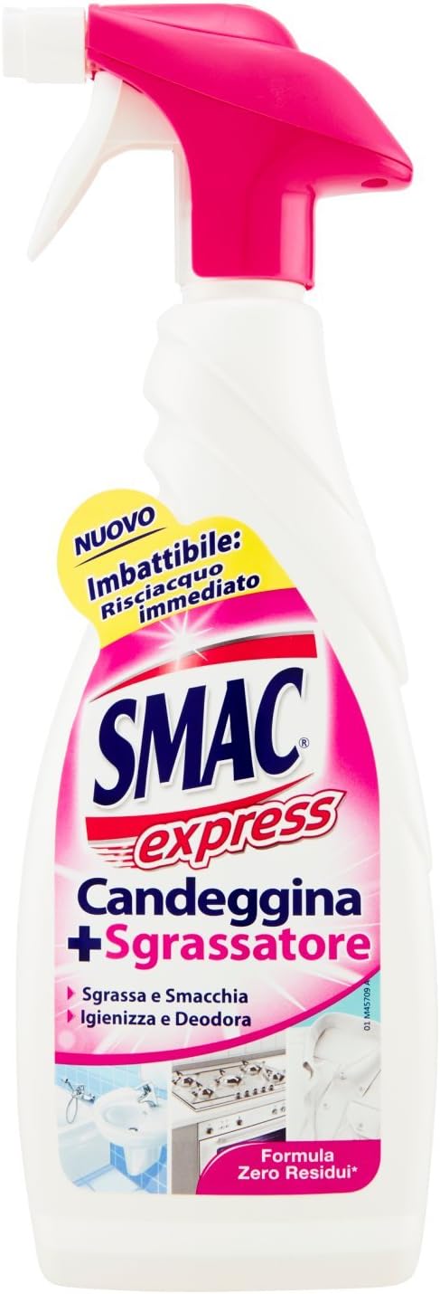 Smac Express Candeggina e Sgrassatore - 8 pezzi da 650 ml [5200 ml]