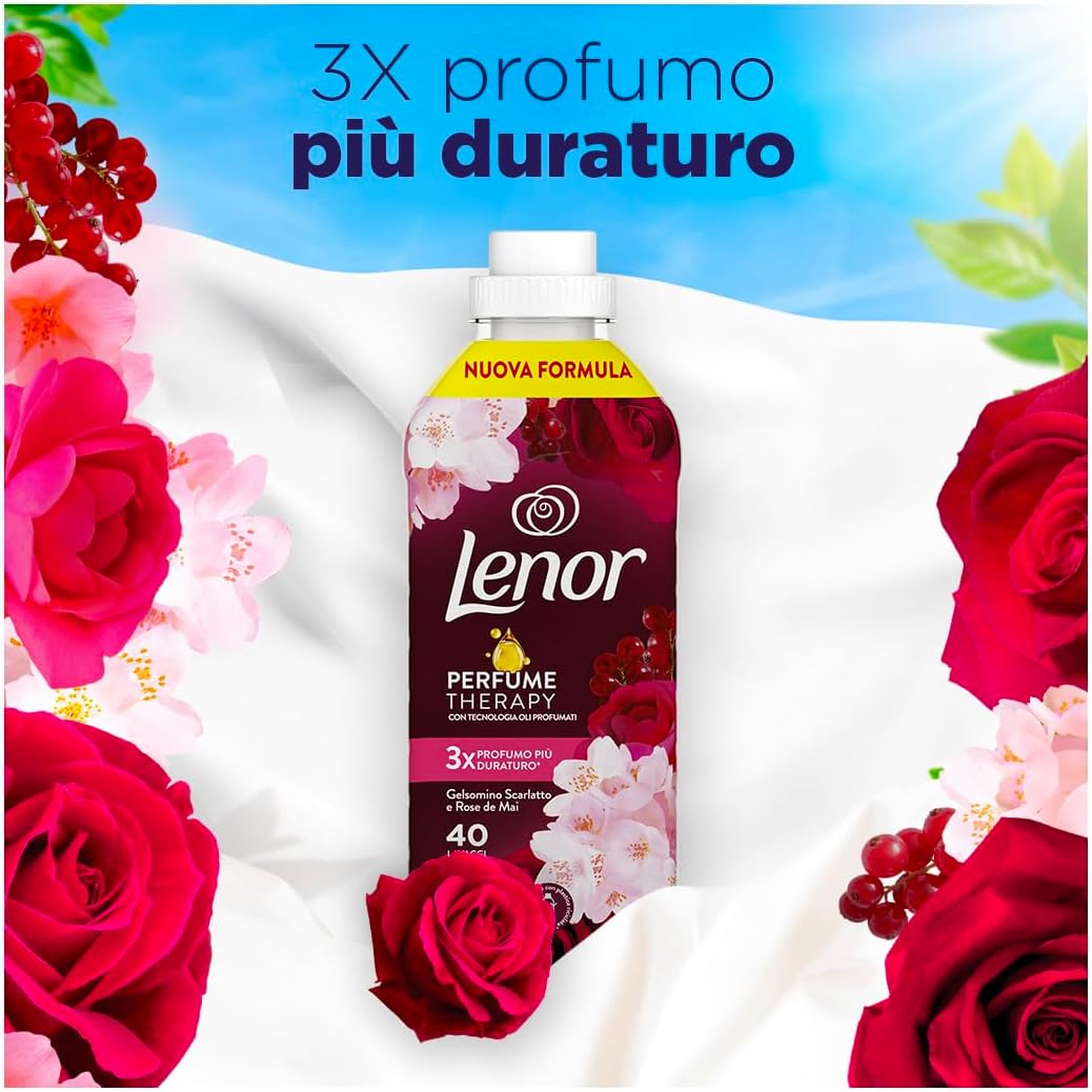 Lenor Ammorbidente Lavatrice Concentrato, 86 Lavaggi, Ametista Rosa E Note Di Muschio, Nuova Formula 3x Profumo Più Duraturo