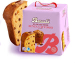 2X Panettone Classico SENZA LATTOSIO con Uvetta e Canditi 700g (new), Confezione per Bauli