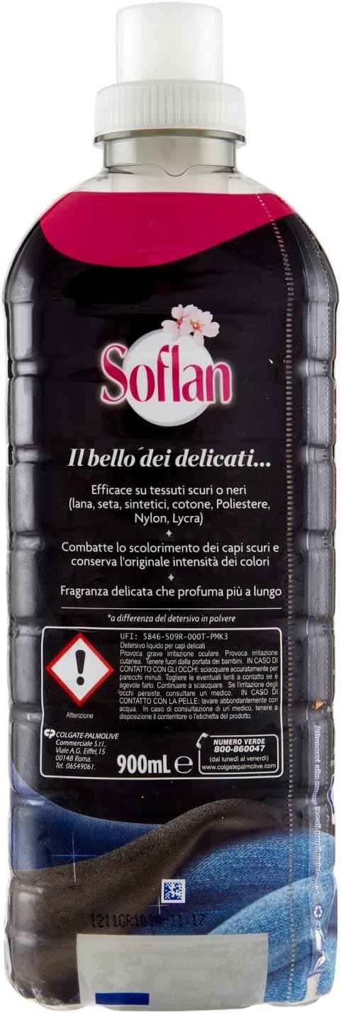 Soflan Detersivo Liquido Capi Scuri, 900 ml