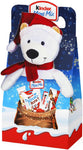 Kinder Mix Peluche - 11 Snack Dolci al Cioccolato Assortiti, Box Speciale con Orso Peluche Natalizio, Idea Regalo, Confezione da 133 gr