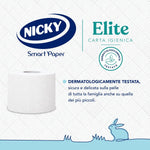 Nicky Elite Carta Igienica a 3 veli, 12 rotoli