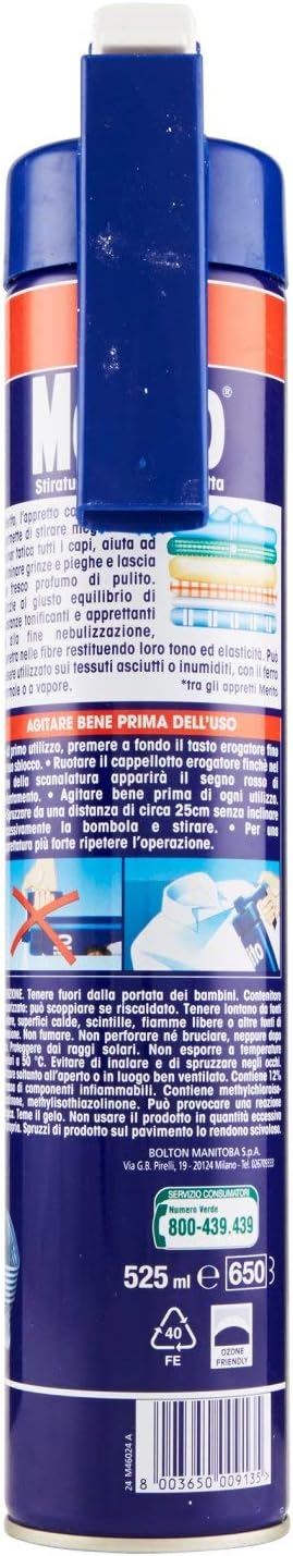 Spray Appretto per Stiratura Facile, 525 ml