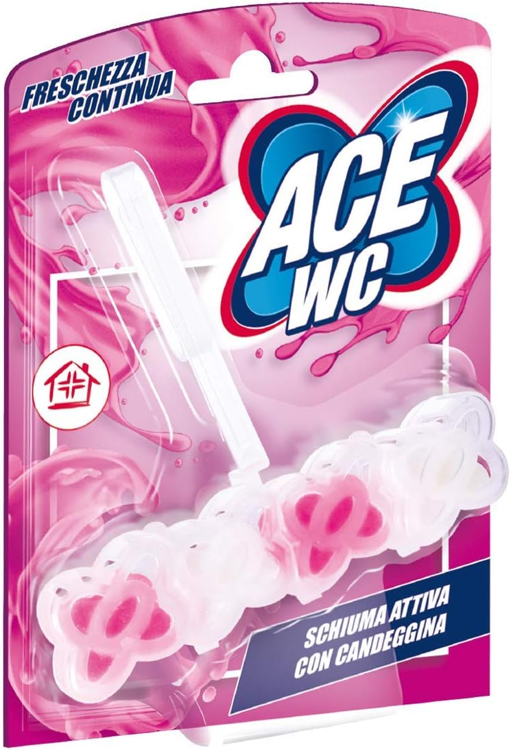 ACE WC Freschezza Continua - Schiuma Attiva con Candeggina, 1 pezzo