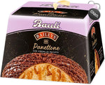 2X Bauli Panettone Baileys con Crema al Liquore Baiyles e Copertura di Cioccolato Fondente e Granella di Biscotto 750g [2 Panettoni]