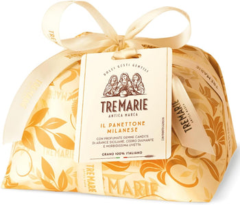 Panettone Tre Marie Panettone Milanese Basso 1 Kg Incartato A Mano Classico
