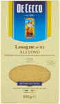 De Cecco Lasagna N°112 Timballo all'Uovo, 500g (Confezione da 8)
