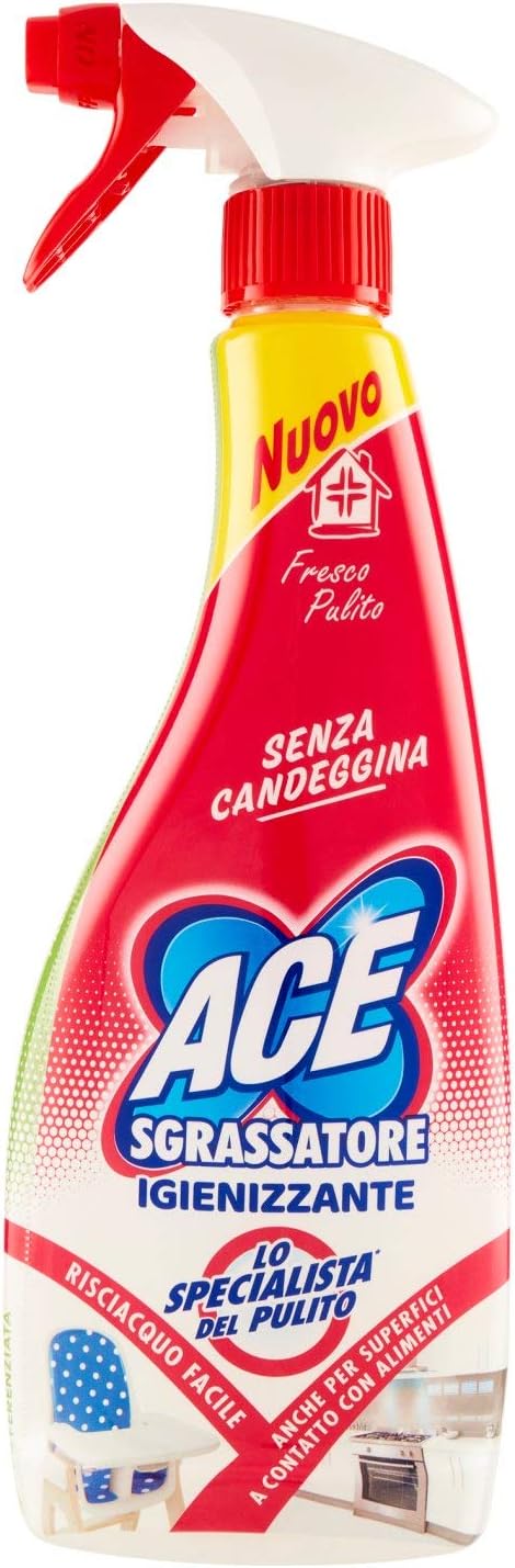 8 X ACE SPRAY 500 ML SGRASSATORE IGIENIZZANTE