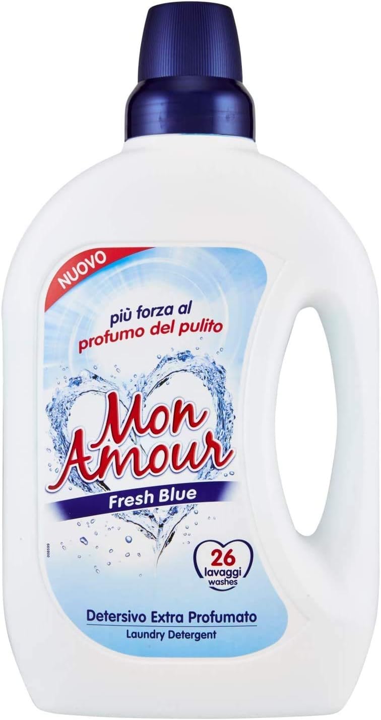 6 X Paglieri Mon Amour Fresh Blue Detersivo 1,560 LT 26 lavaggio washe