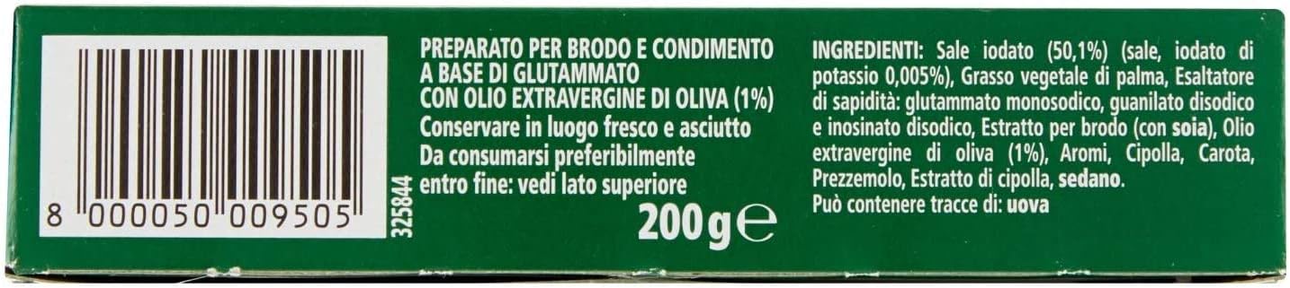 STAR Il Mio Dado Classico, Ricco di Sapore, Verdure e Olio Extravergine d'Oliva, 20 Dadi, 200gr, senza conservanti, senza lattosio e senza glutine. Ottimo insaporitore per ogni ricetta.