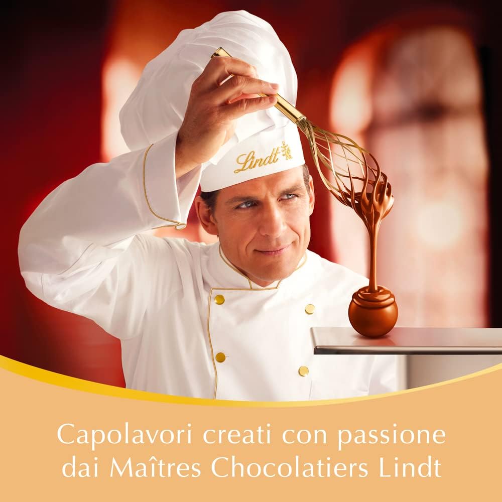 Lindt LINDOR Praline di Cioccolato al Latte, Fondente, Bianco, 16 Cioccolatini Assortiti, in confezione 200g