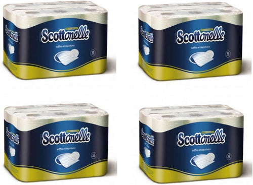 4 x SCOTTONELLE Carta Igienica 12 Rotoli